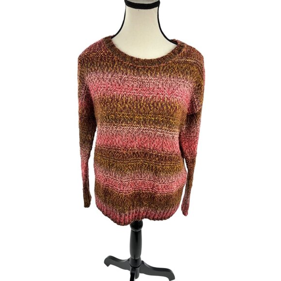 American Eagle Womens XS Sweater Multicolor Striped Knit Long Sleeve Pullover - Picture 1 of 7